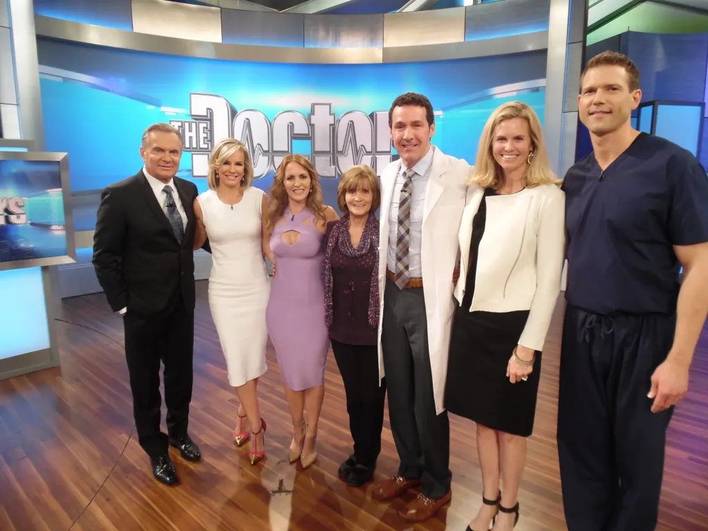 Dr. Nicholas Sieveking during a national television appearance on The Doctors.